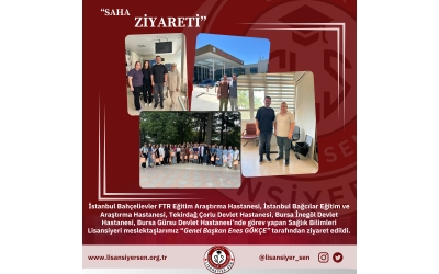 GENEL BAŞKANIMIZ ENES GÖKÇE TARAFINDAN GERÇEKLEŞTİRİLEN SAHA ZİYARETLERİ