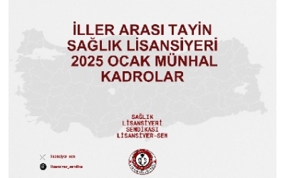 2025 Yılı Ocak Dönemi İsteğe Bağlı İller Arası Yer Değiştirme Suretiyle Atanma Kurası Yayımlandı